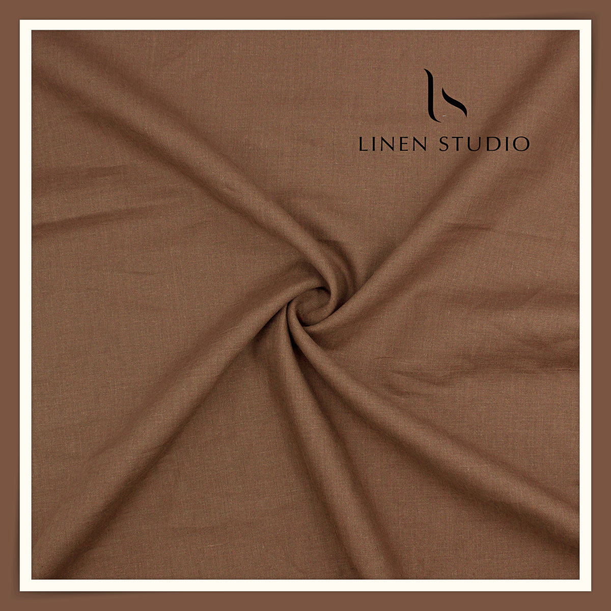 70 Lea Pure French Linen Shirting by Vercelli Italy - Old Copper (NEW) (Limited Stock)