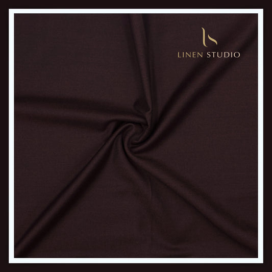 100% Australian Merino Wool by Vercelli - Milled Burnt Maroon (NEW)