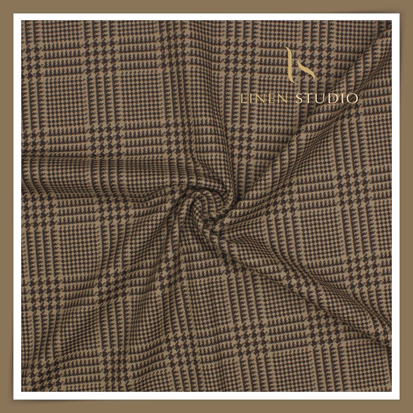 130's Australian Merino Wool Milled Suiting by Vercelli - Designer Multi Checks (NEW)