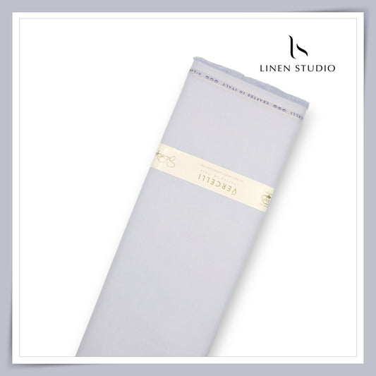 4/240's FINEST SUPIMA COTTON Shirting by Vercelli - Sky Blue (HIGHEST QUALITY) (NEW)