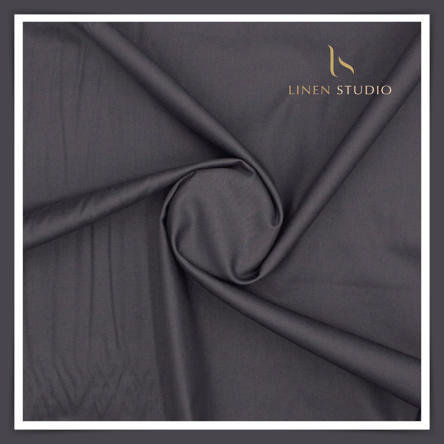 2/100's Finest Supima Cotton by Vercelli - Dark Grey