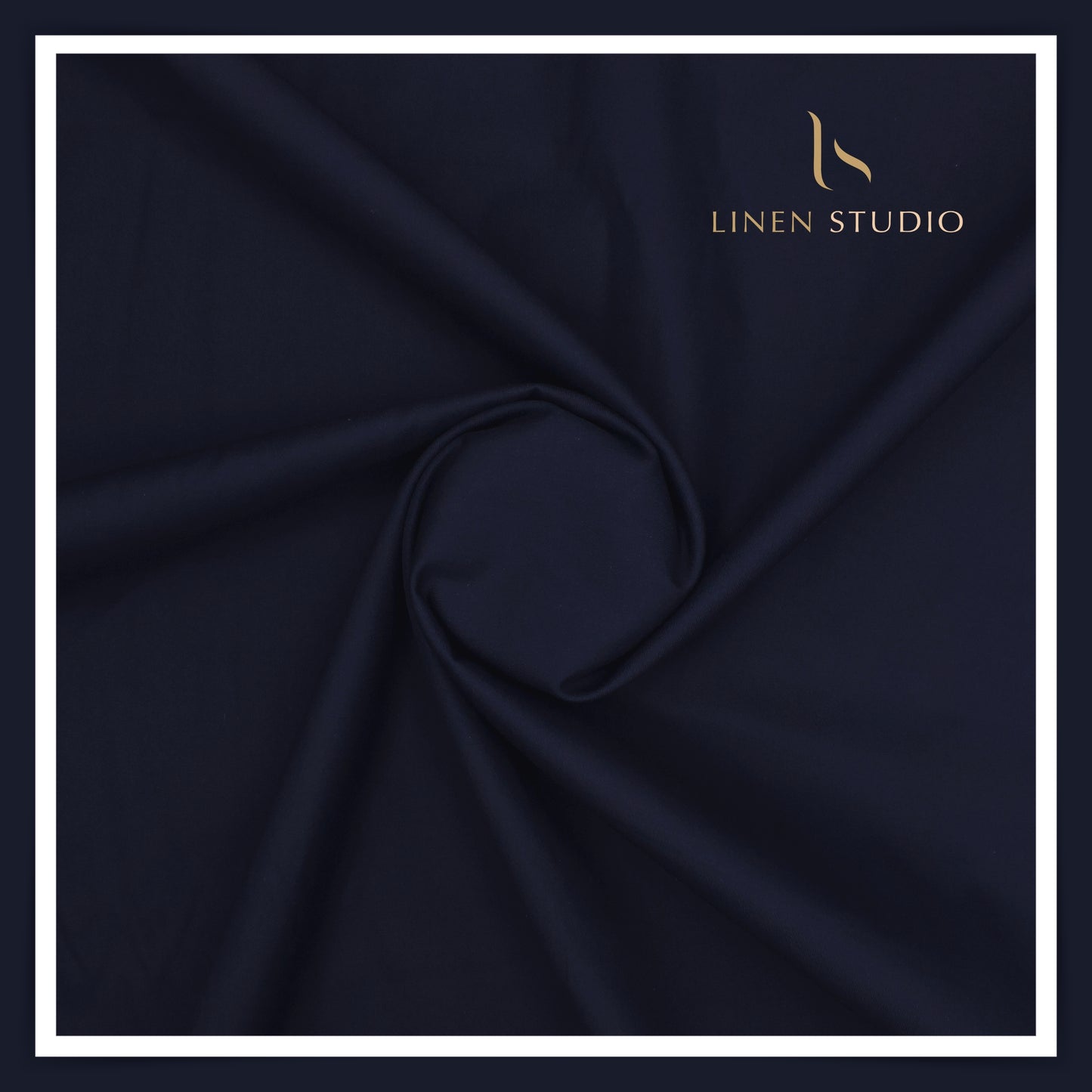 2/100's Finest Supima Cotton by Vercelli - Dark Navy Blue