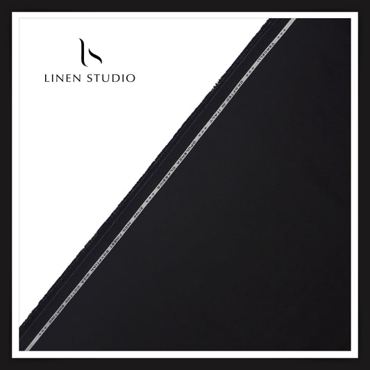 2/100's Finest Supima Cotton by Vercelli - Black