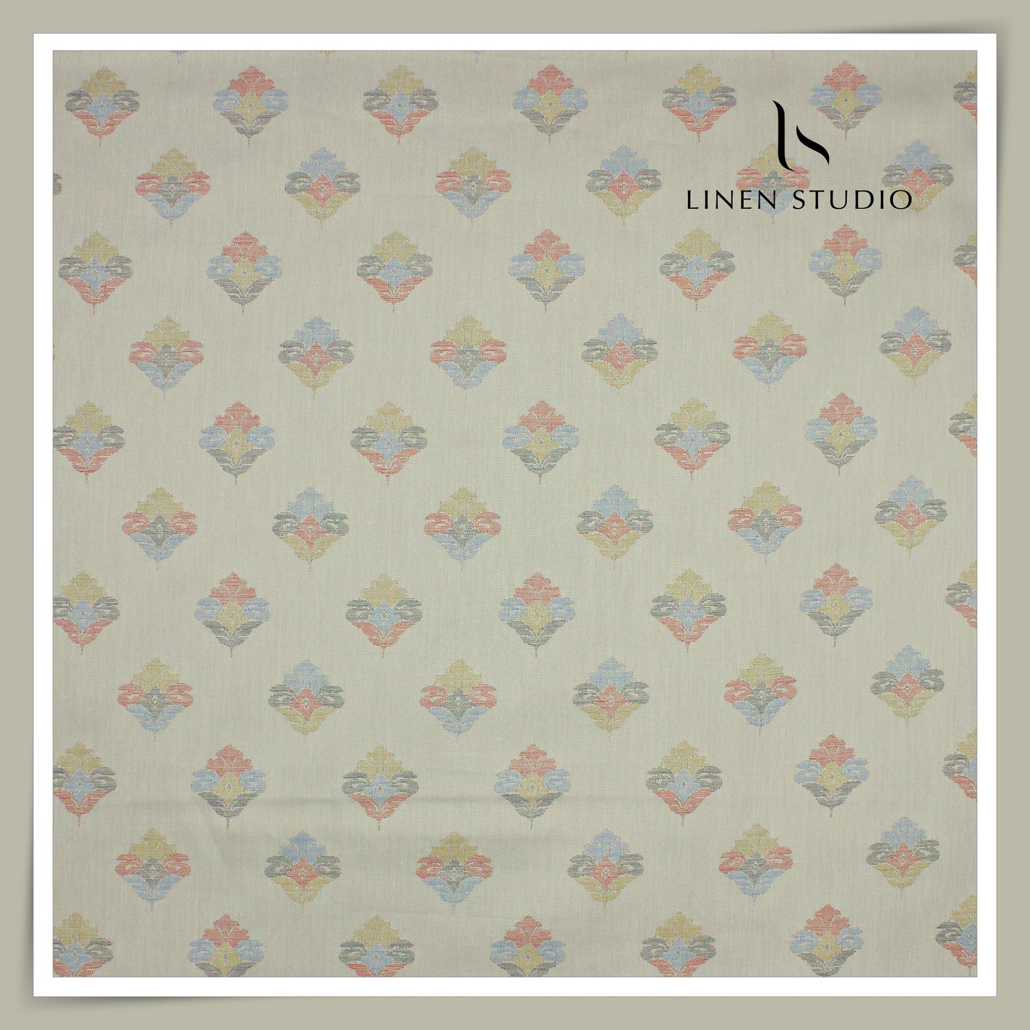 100% Finest Supima Cotton Jacquard Shirting by Vercelli Italy - Pale Green (Fastest Selling)