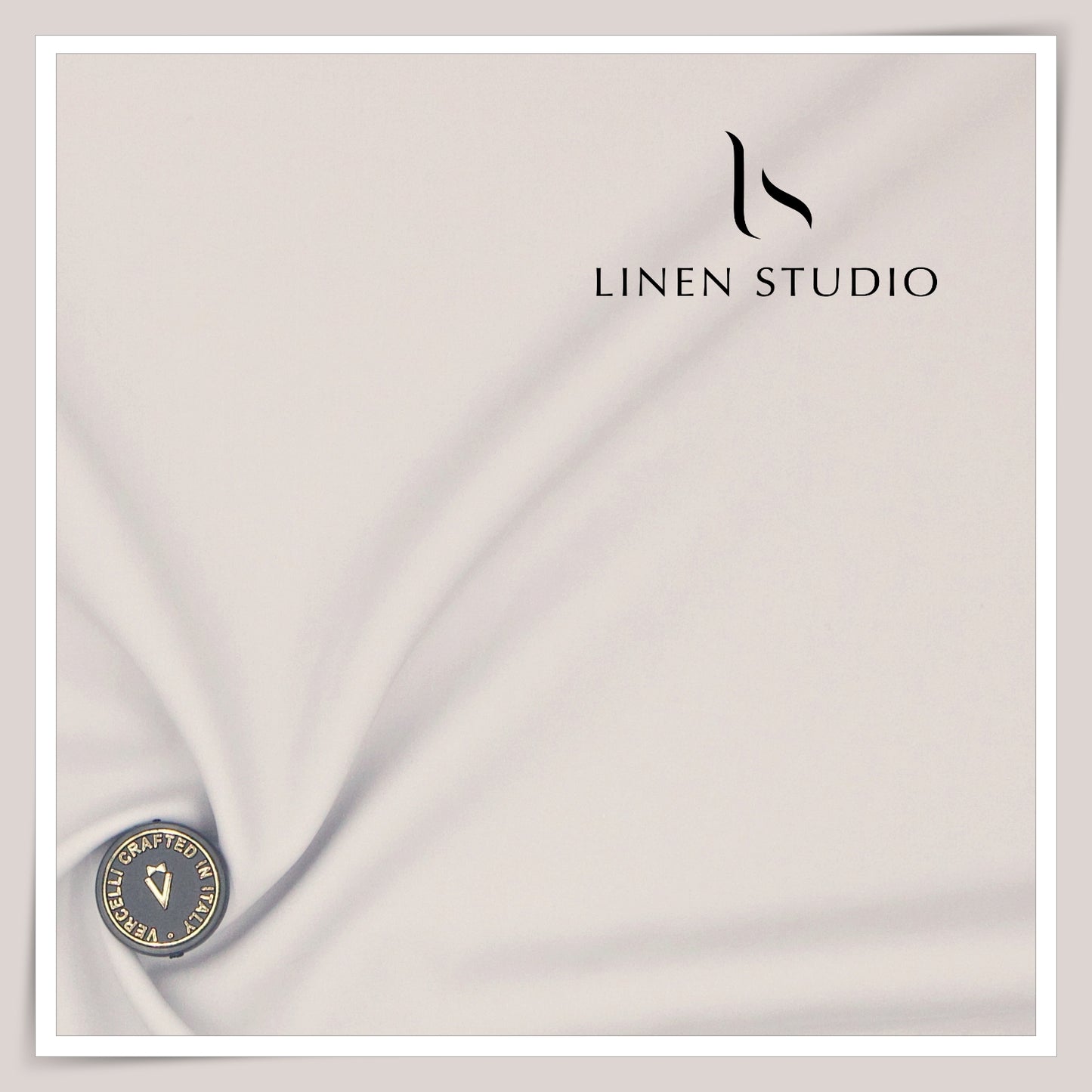 2/120's FINEST Supima Cotton Shirting by Vercelli Italy - Pastel Timberwolf (NEW)