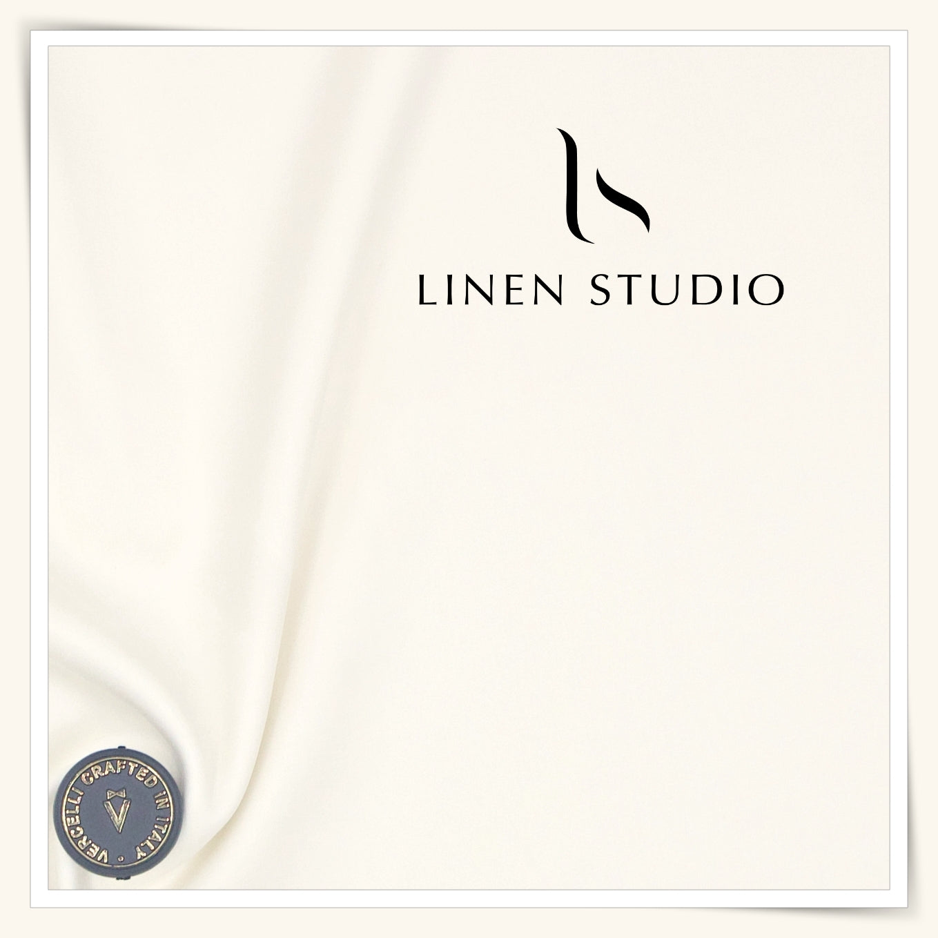 2/140's Finest Supima Cotton Plain Shirting by Vercelli Italy - Cream (NEW)