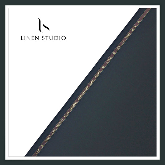 100's Australian Wool Suiting by D&J - Outer Space Grey (NEW)