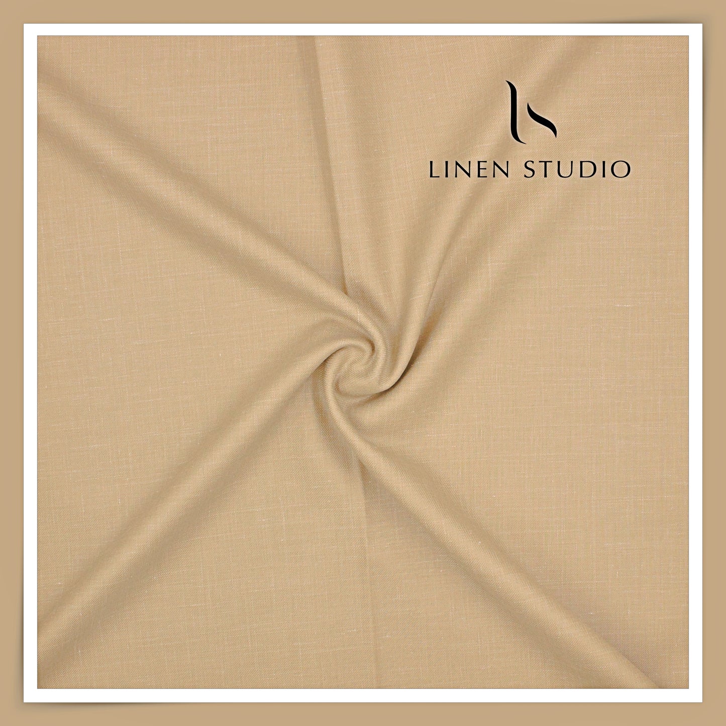 140's Merino Wool / Linen / Silk Suiting by Vercelli Italy - Pine Brown (Last Few Mtrs)