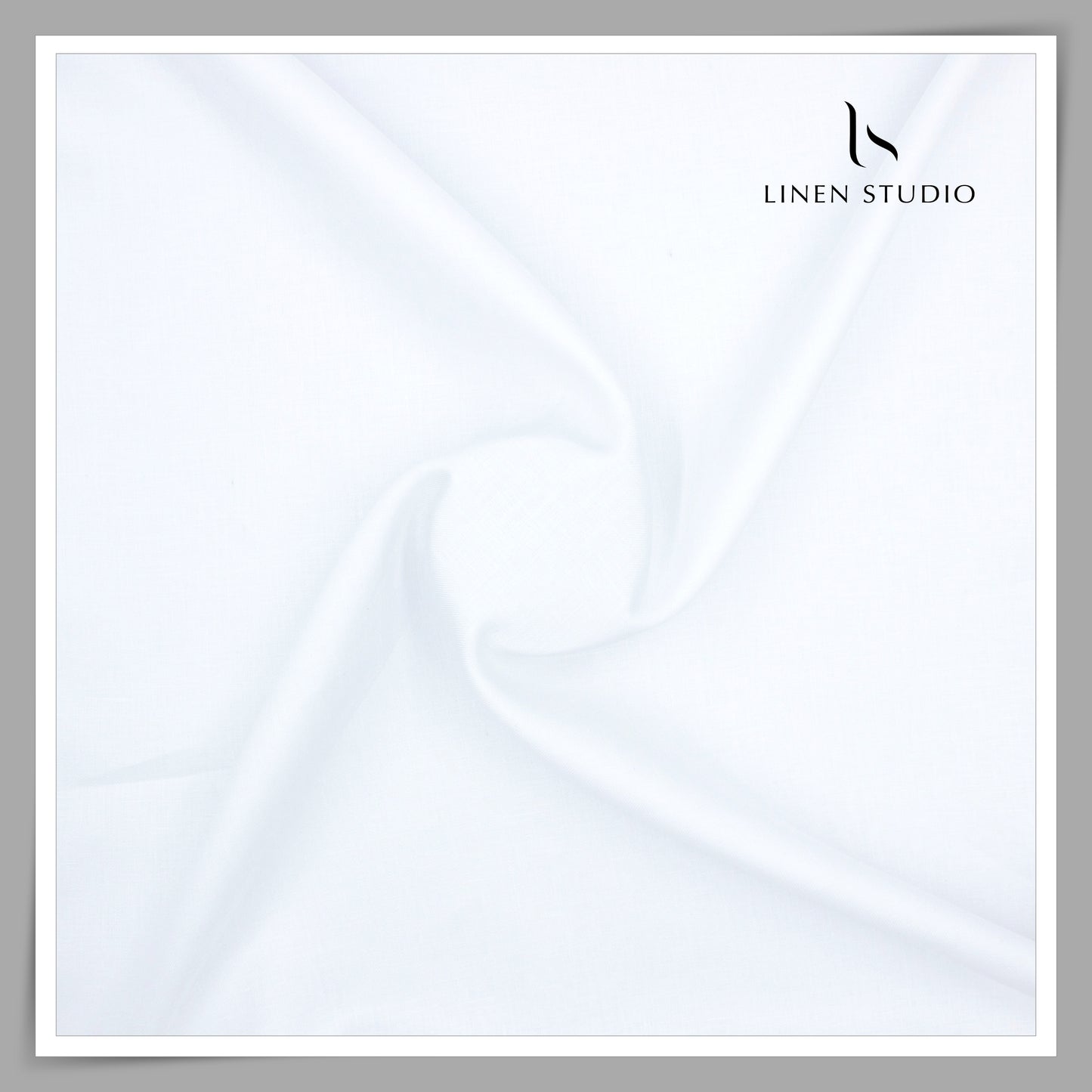 Burgoyne Pure Linen 70 Lea Twill Shirting - Super White (NEW)