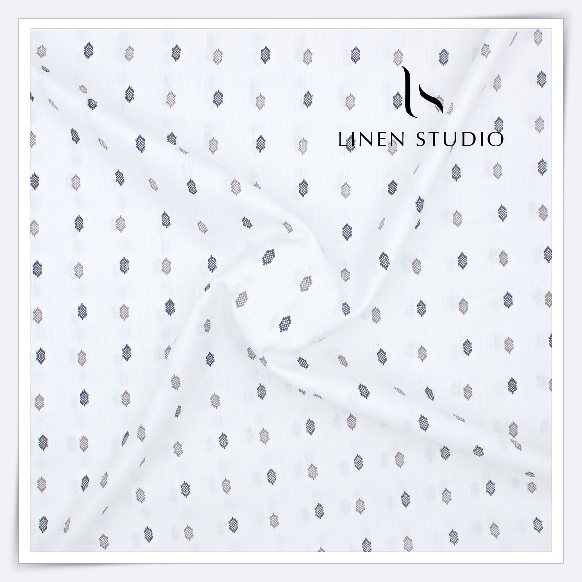 Fusion Fabric by Linen Fiesta, Cotton 70% & Linen 30% - White 2 (NEW)