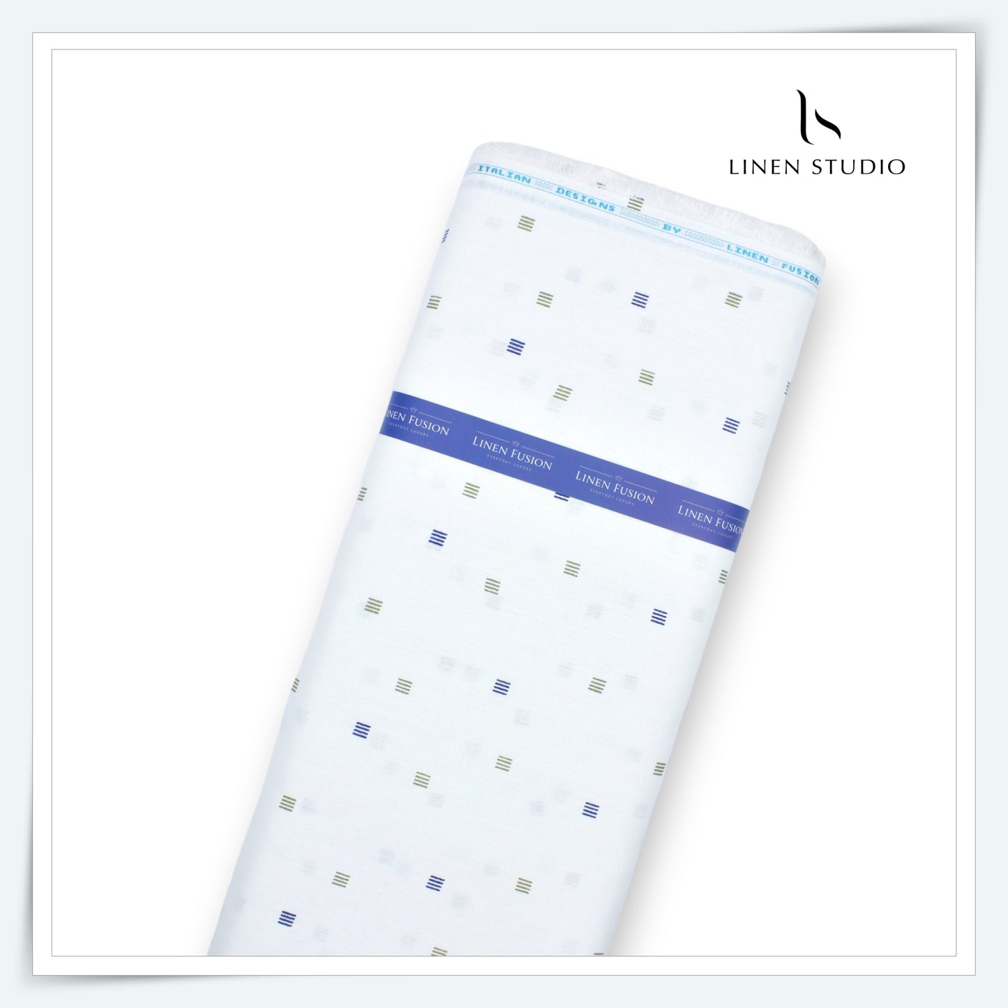 Fusion Fabric by Linen Fiesta, Cotton 70% & Linen 30% - White 1 (NEW)
