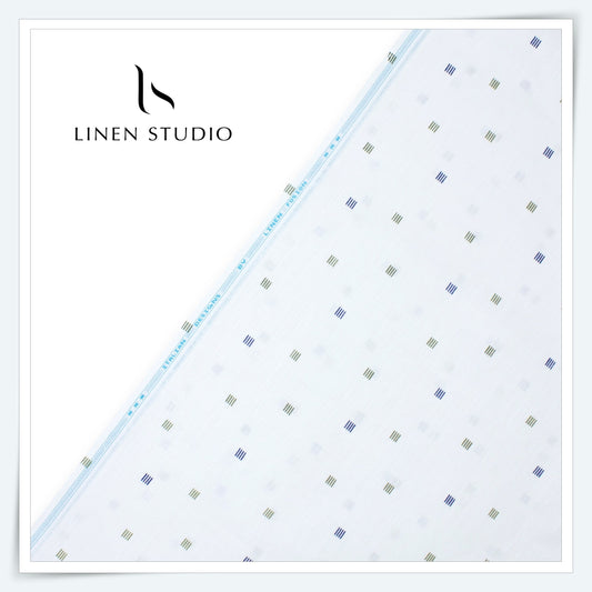 Fusion Fabric by Linen Fiesta, Cotton 70% & Linen 30% - White 1 (NEW)