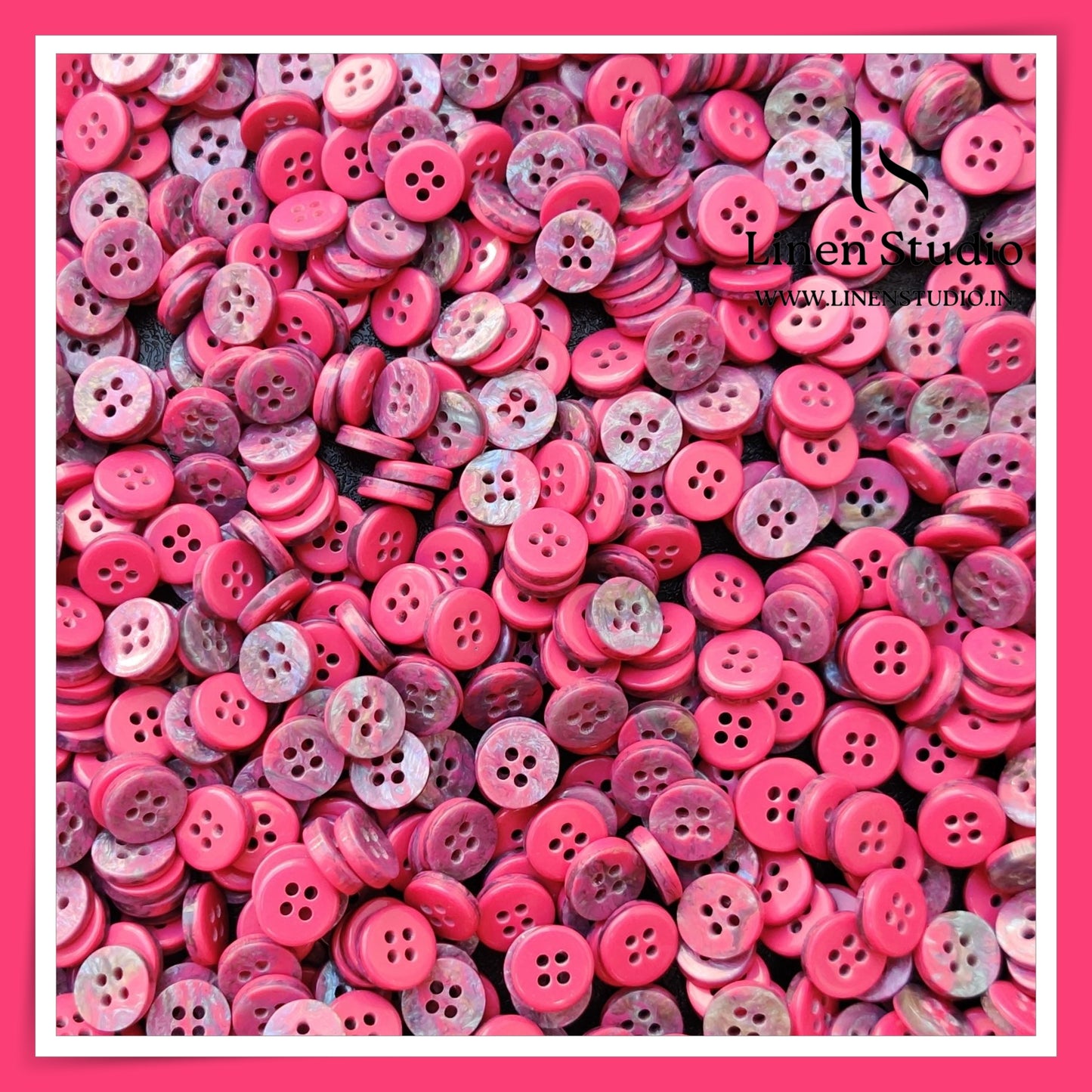 Round Rim 4 Hole Designers Choice Shirt Buttons - XP14 SG006 16L