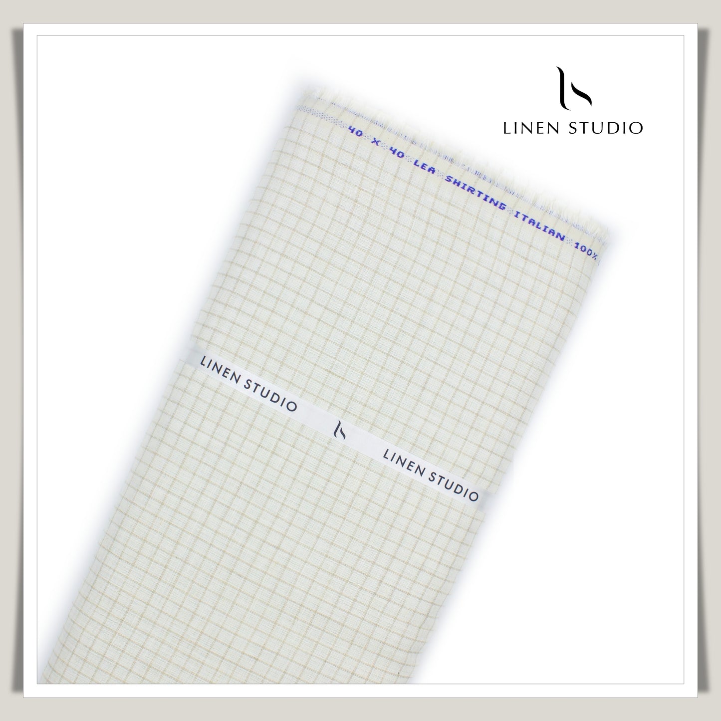 40 Lea Italian Linen Checks 03 - Linen Studio