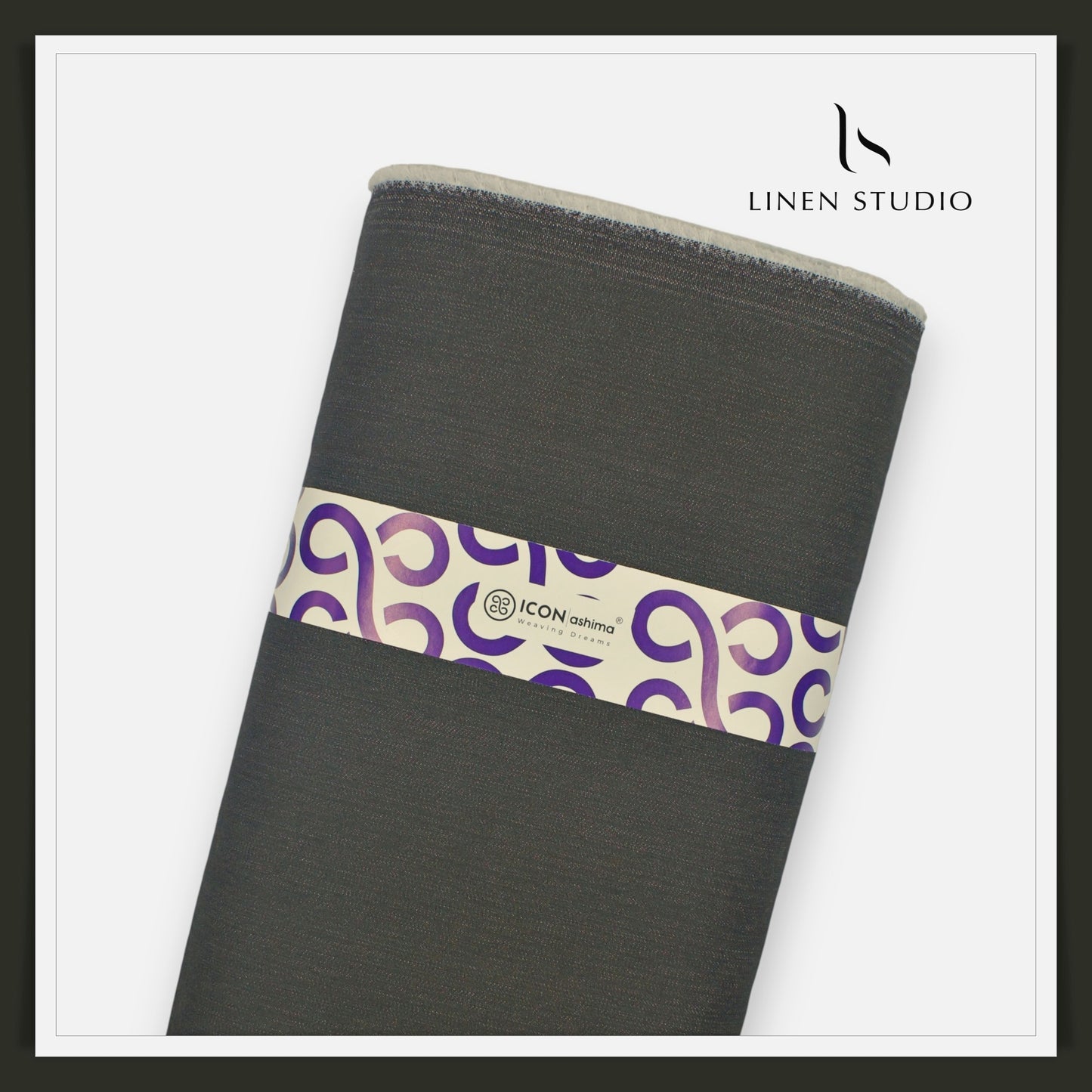Cotton Lycra Denim Suiting by Icon Ashima - Anthra Grey