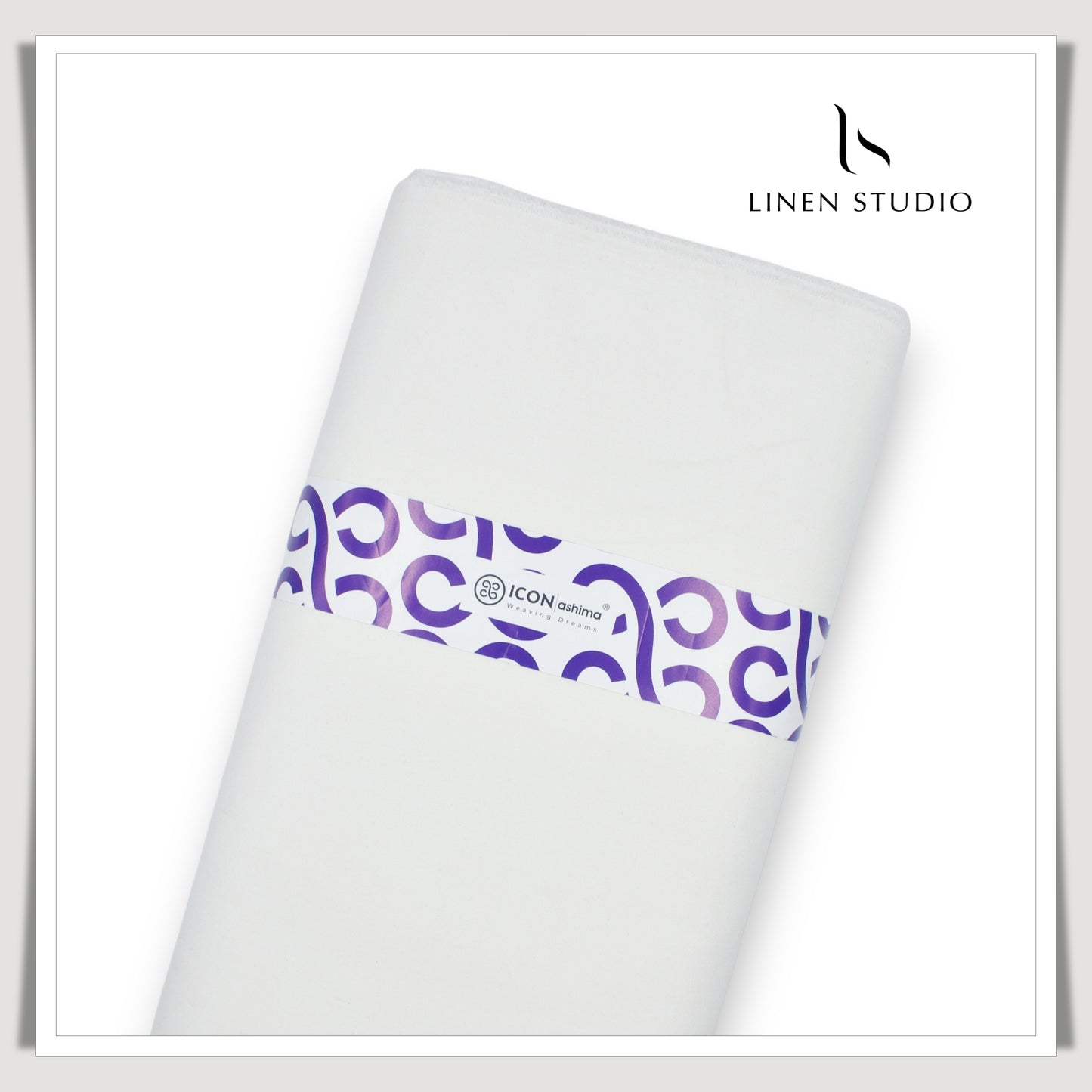 Cotton Lycra Denim Suiting by Icon Ashima - Bright White