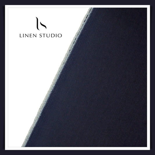 Cotton Lycra Denim Suiting by Icon Ashima -  Sapphire Blue