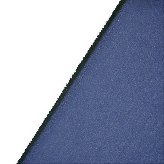 Cotton Lycra Denim Suiting by Icon Ashima -  Topaz Blue