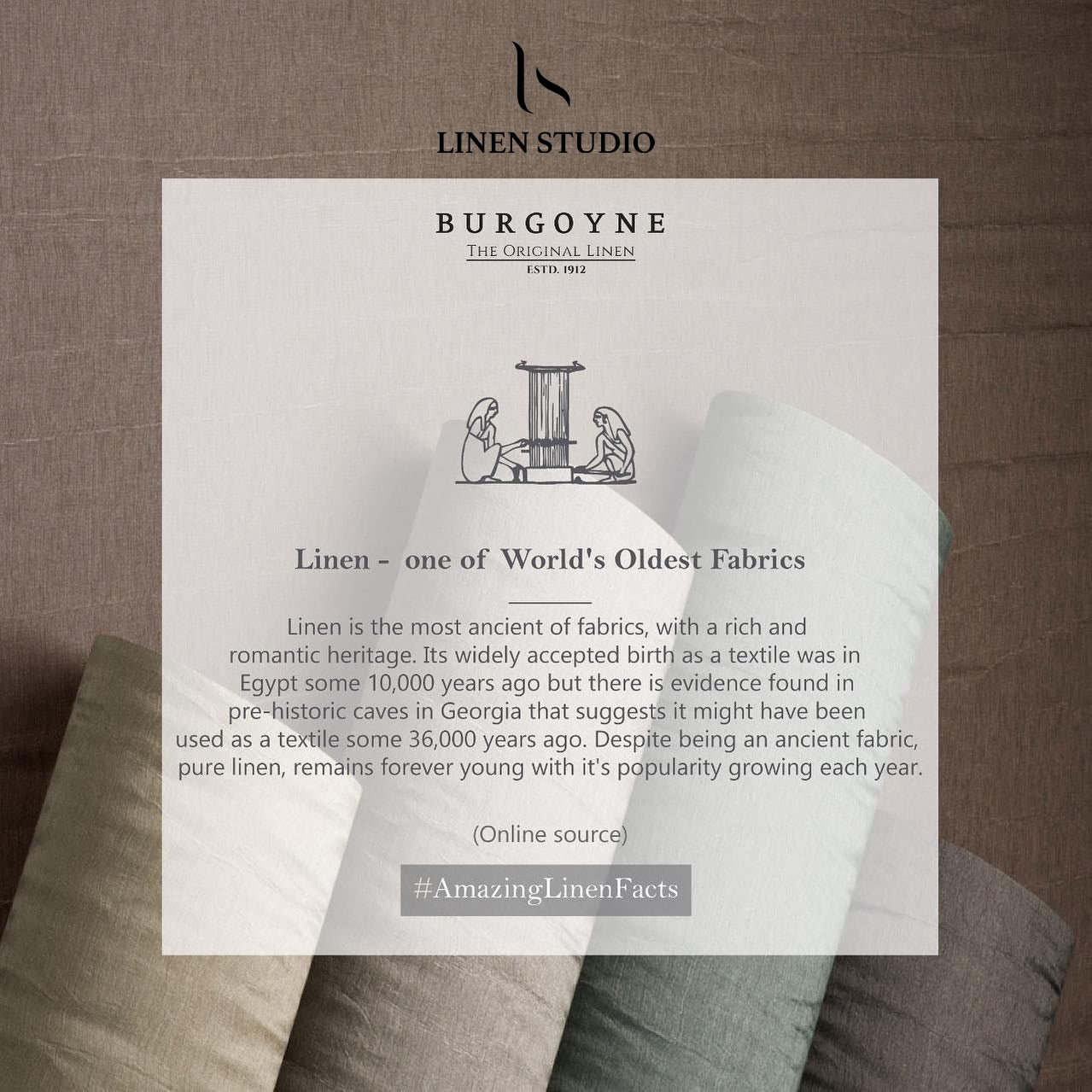 70 Lea Pure Linen Close Netted Shirting by Burgoyne - Bright White (Zoom In) (Most Selling)