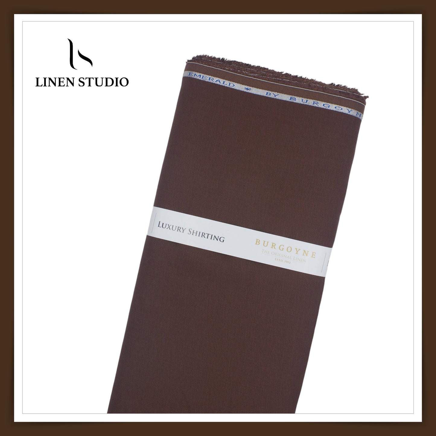 Burgoyne Premium Linen 70 Lea - Brunette Brown (Last few mtrs)