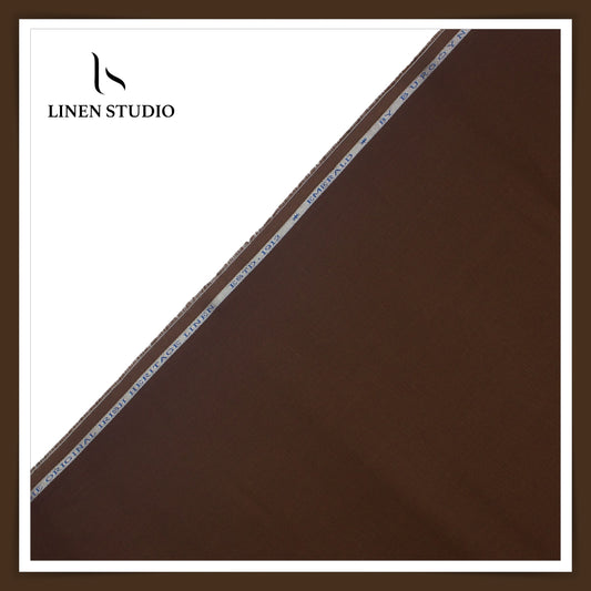 Burgoyne Premium Linen 70 Lea - Brunette Brown (Last few mtrs)