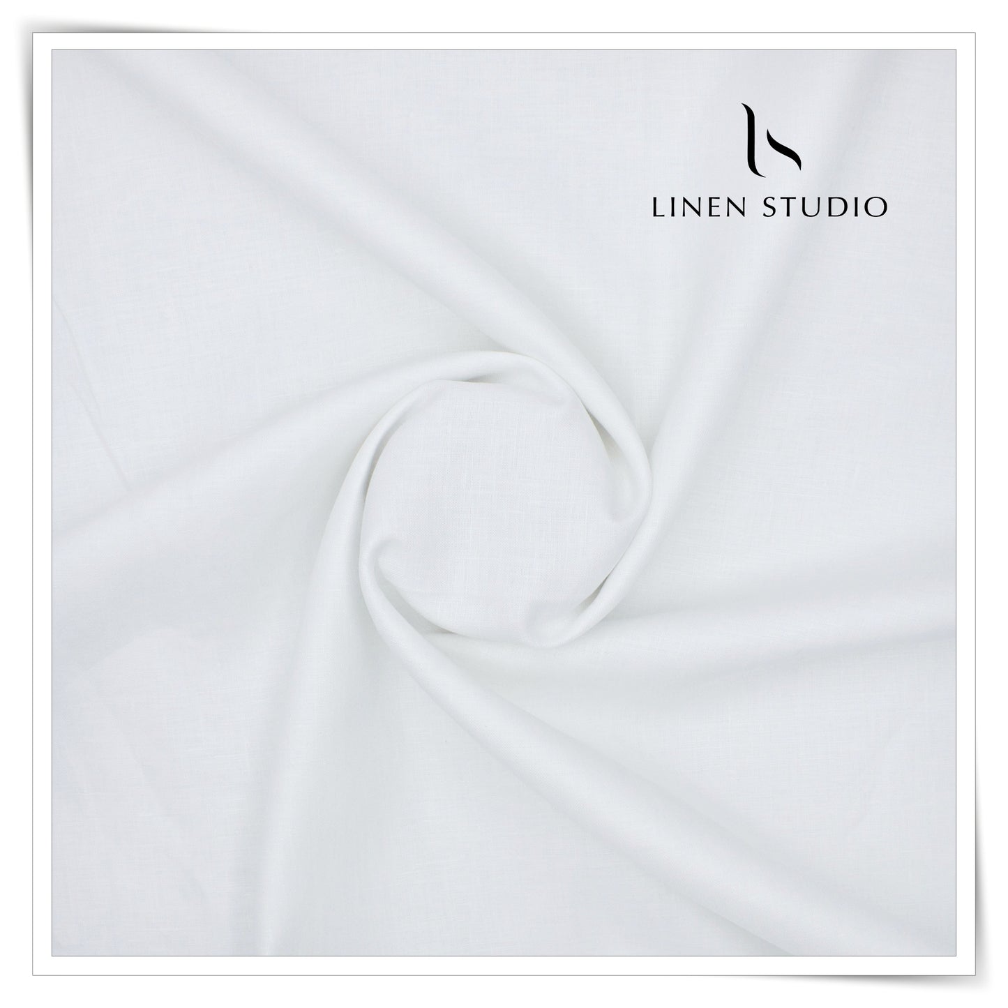 60 Lea Pure European Linen Shirting - Bright White (30% SALE) (NEW) (Limited Stock)
