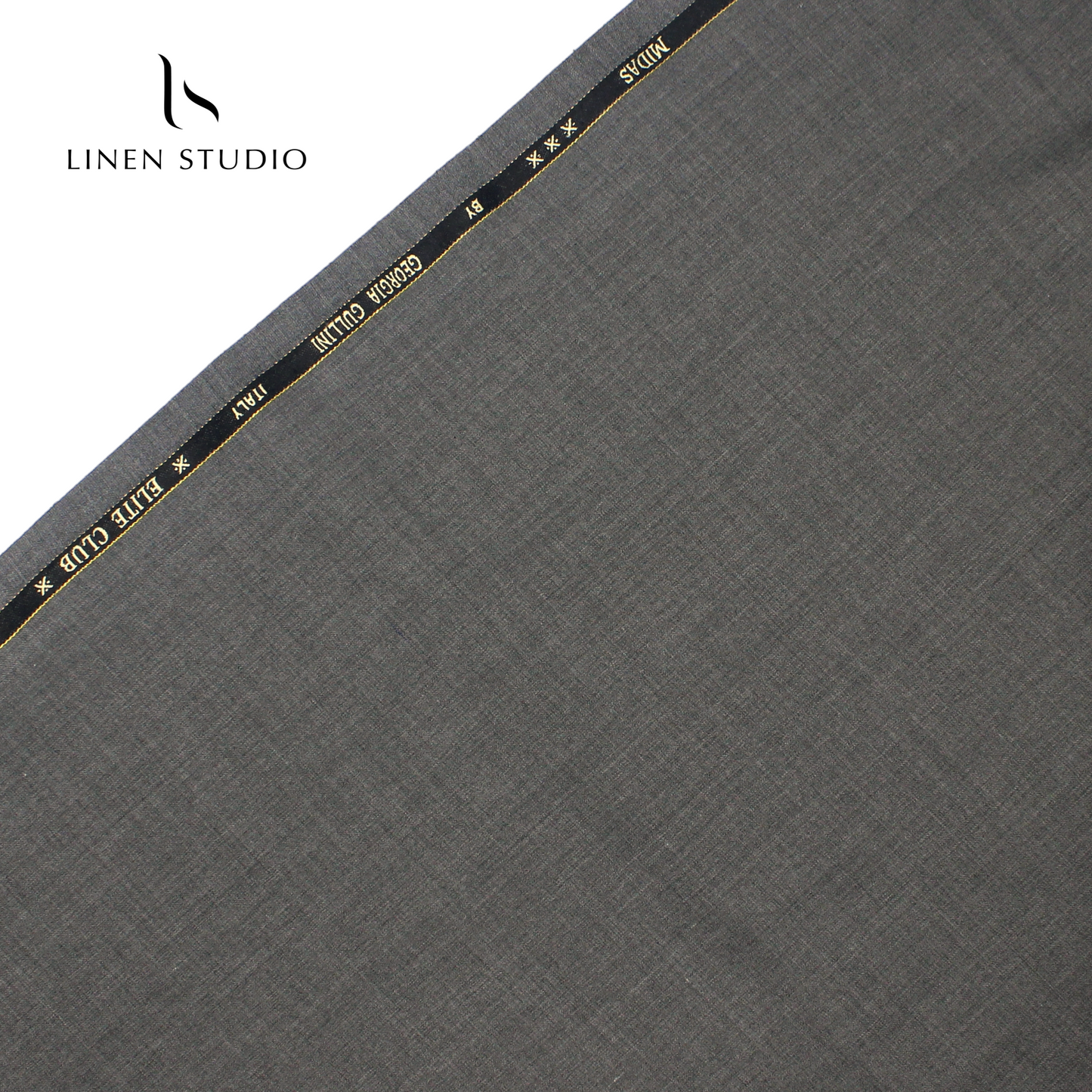 160's Australian Merino Wool by Georgia Gullani - GREY - Linen Studio