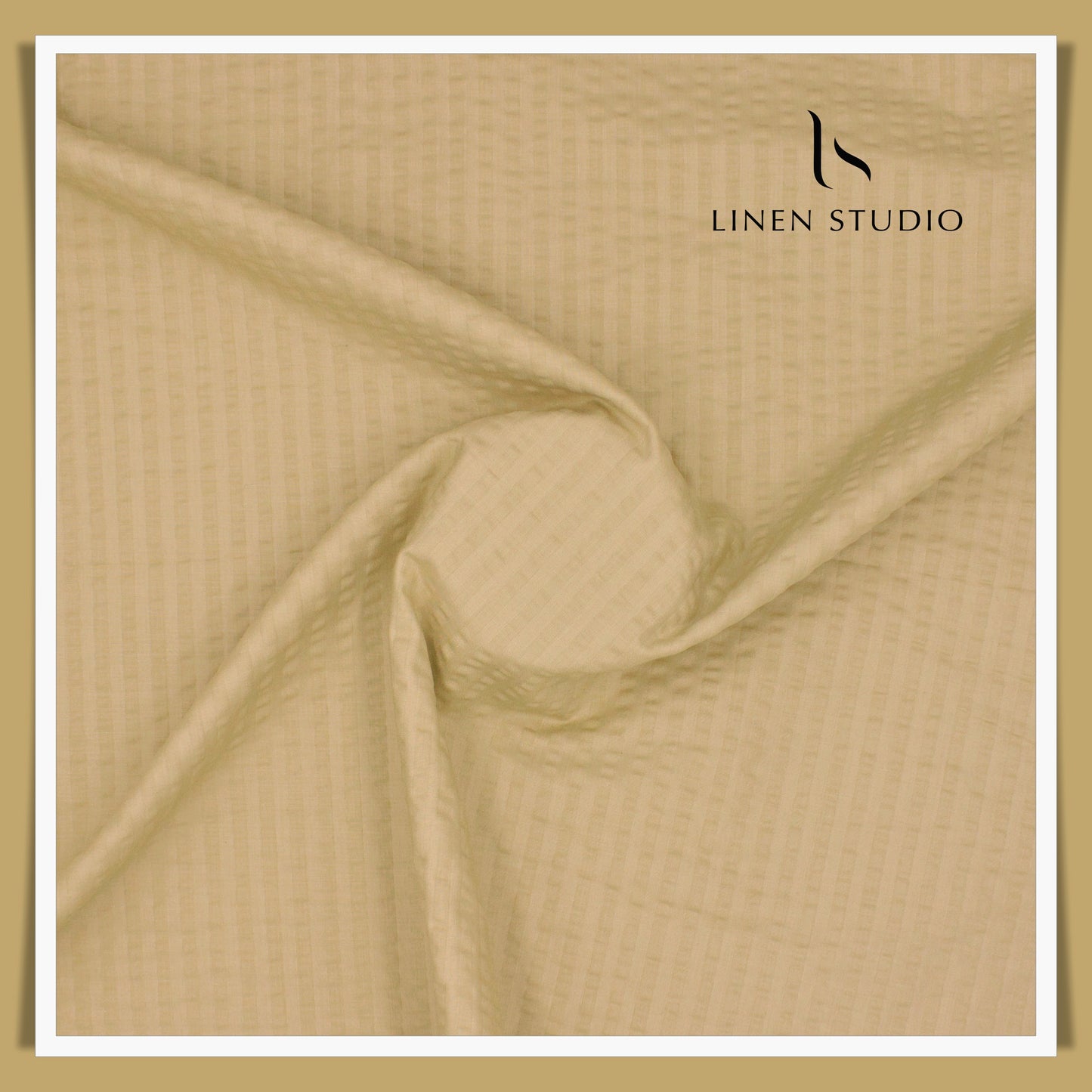 Cotton Blended Bubble Textured Shirting - Sorrell Brown (50% SALE)