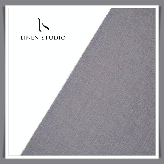 Cotton Blended Bubble Textured Shirting - Greyish Blue (50% SALE)