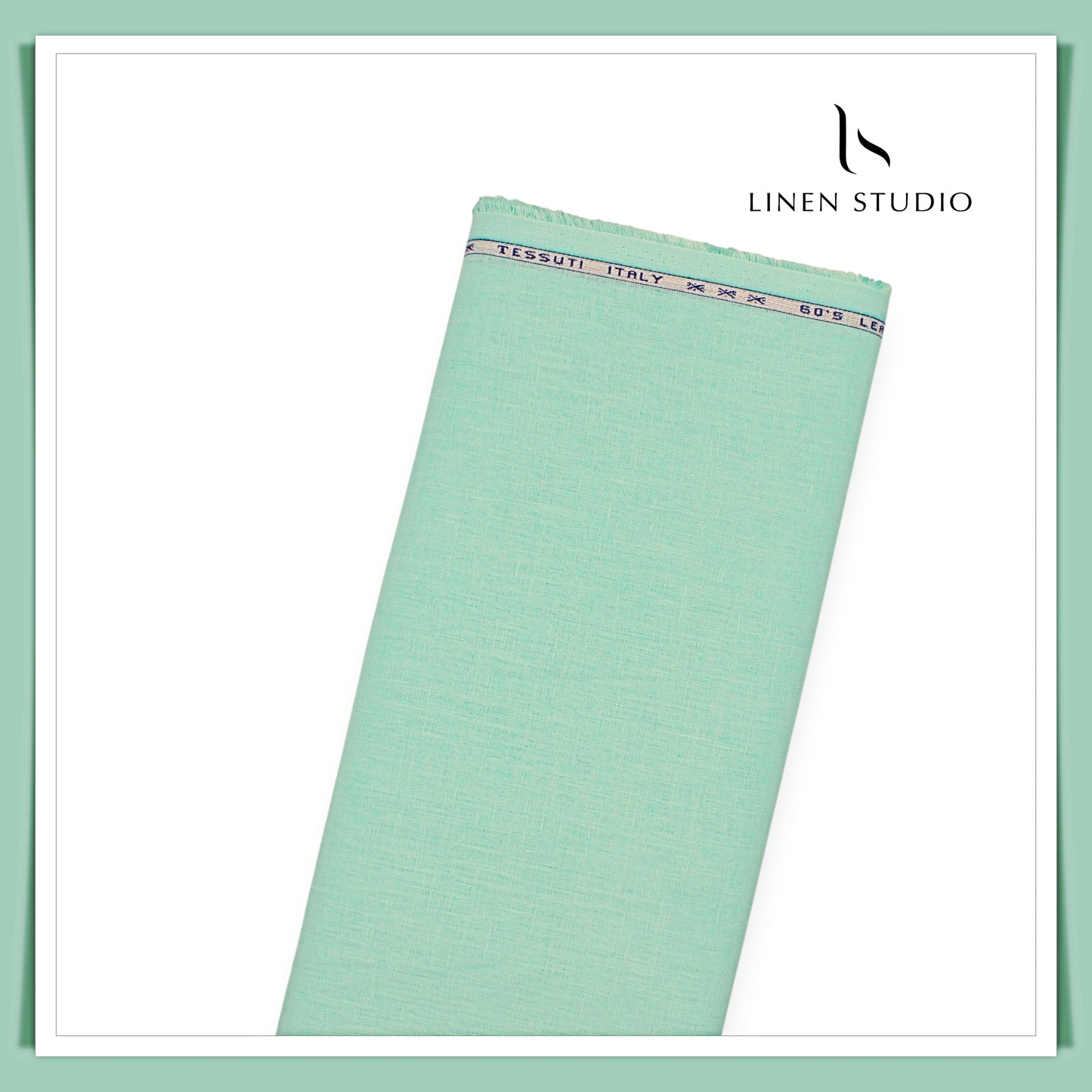 Tessuti Italy 60 Lea Shirting - Turquoise Green (Fastest Selling)