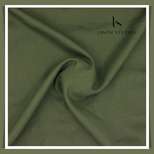 Tessuti Italy 60 Lea Shirting - Pine Green (Fastest Selling)