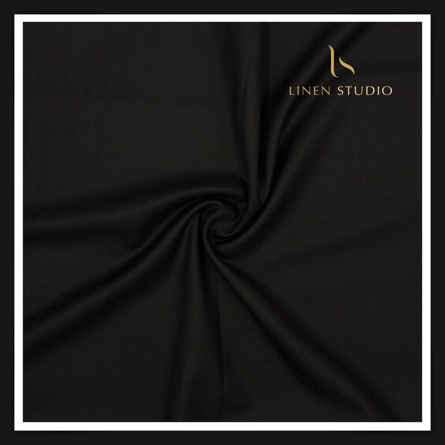 160's Cashmere & Australian Merino Wool Blend by Vercelli - Deepest Black (NEW)