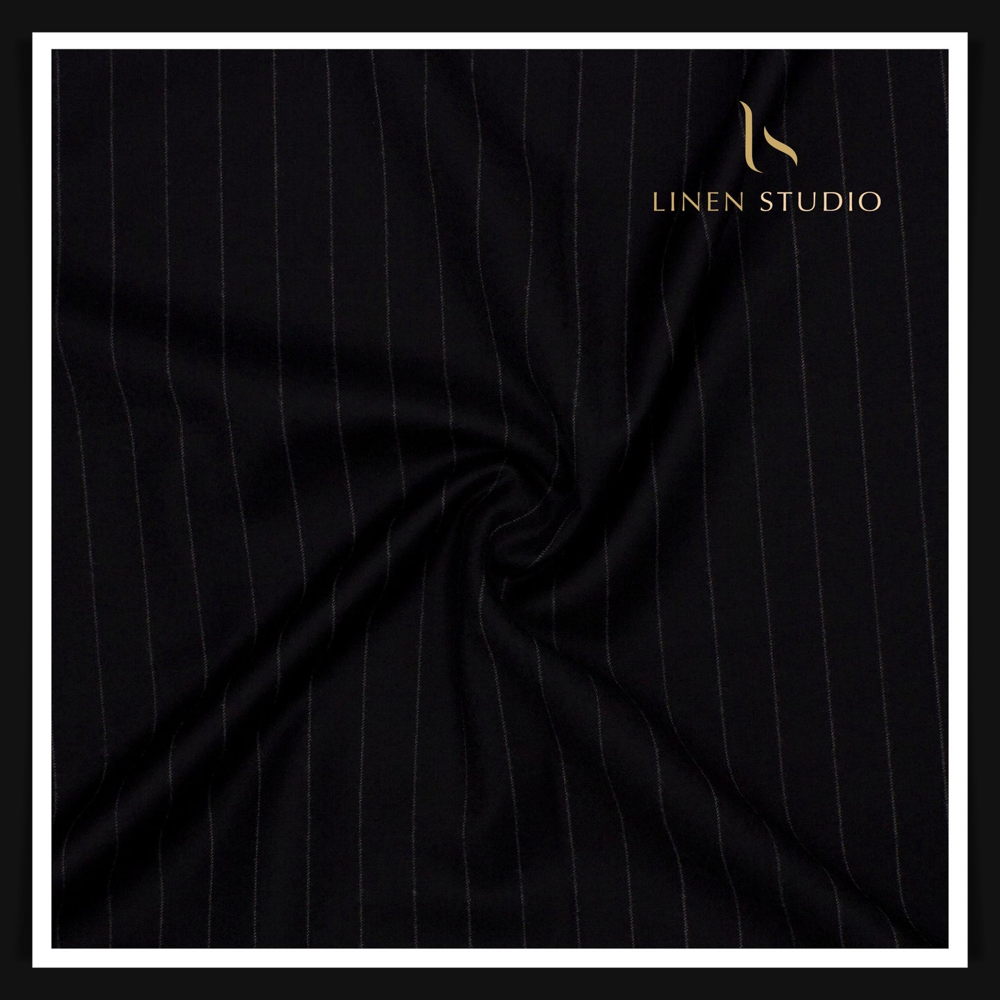 80 CM SUITING - 120'S AUSTRALIAN MERINO WOOL BY VERCELLI ITALY (MILLED FABRIC ) BLACK EB 110 (FLAT RATE)