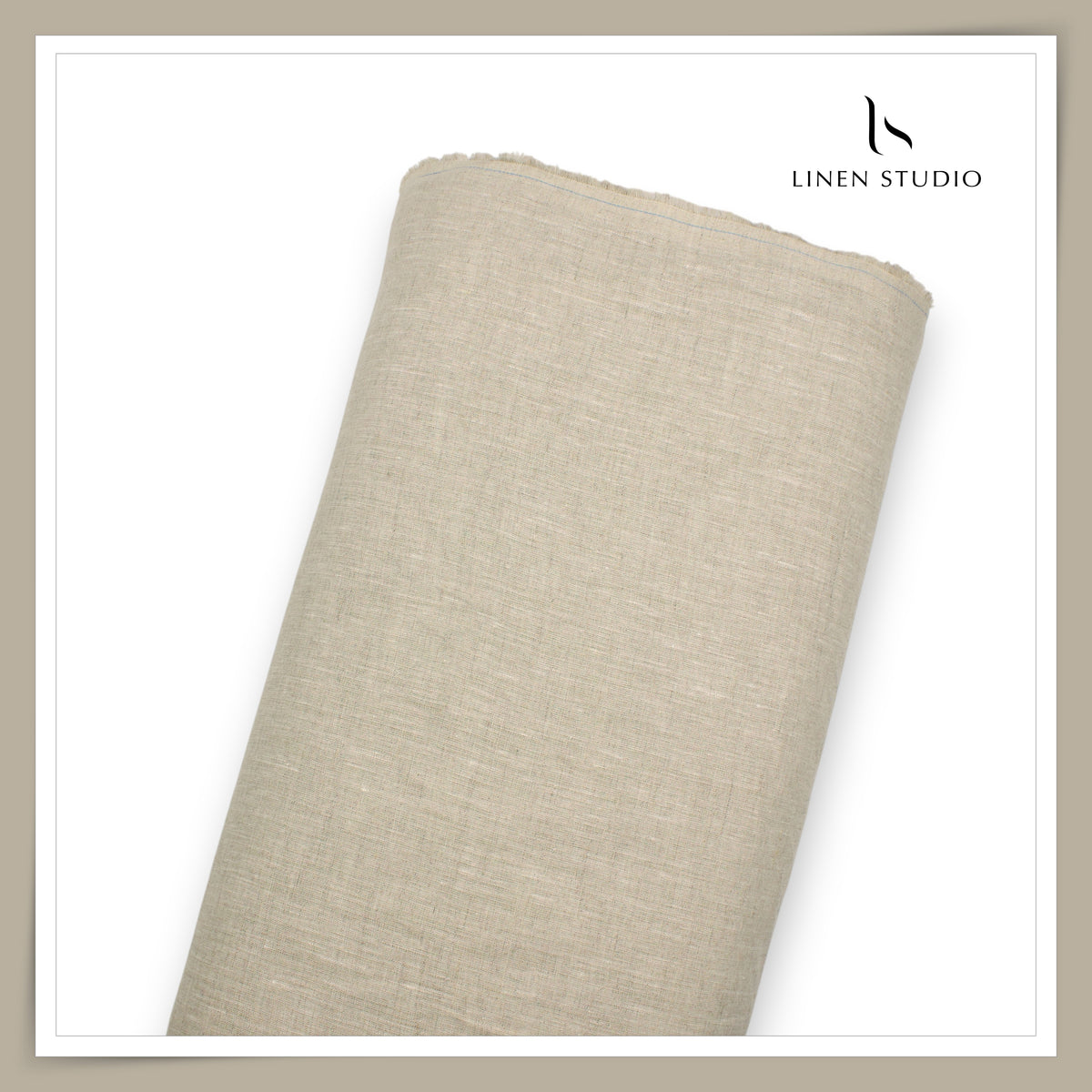 Linen Club 60 Lea Pure Linen Shirting W/O SEL - Oatmeal (30% SALE) (NEW) (Fastest Selling)