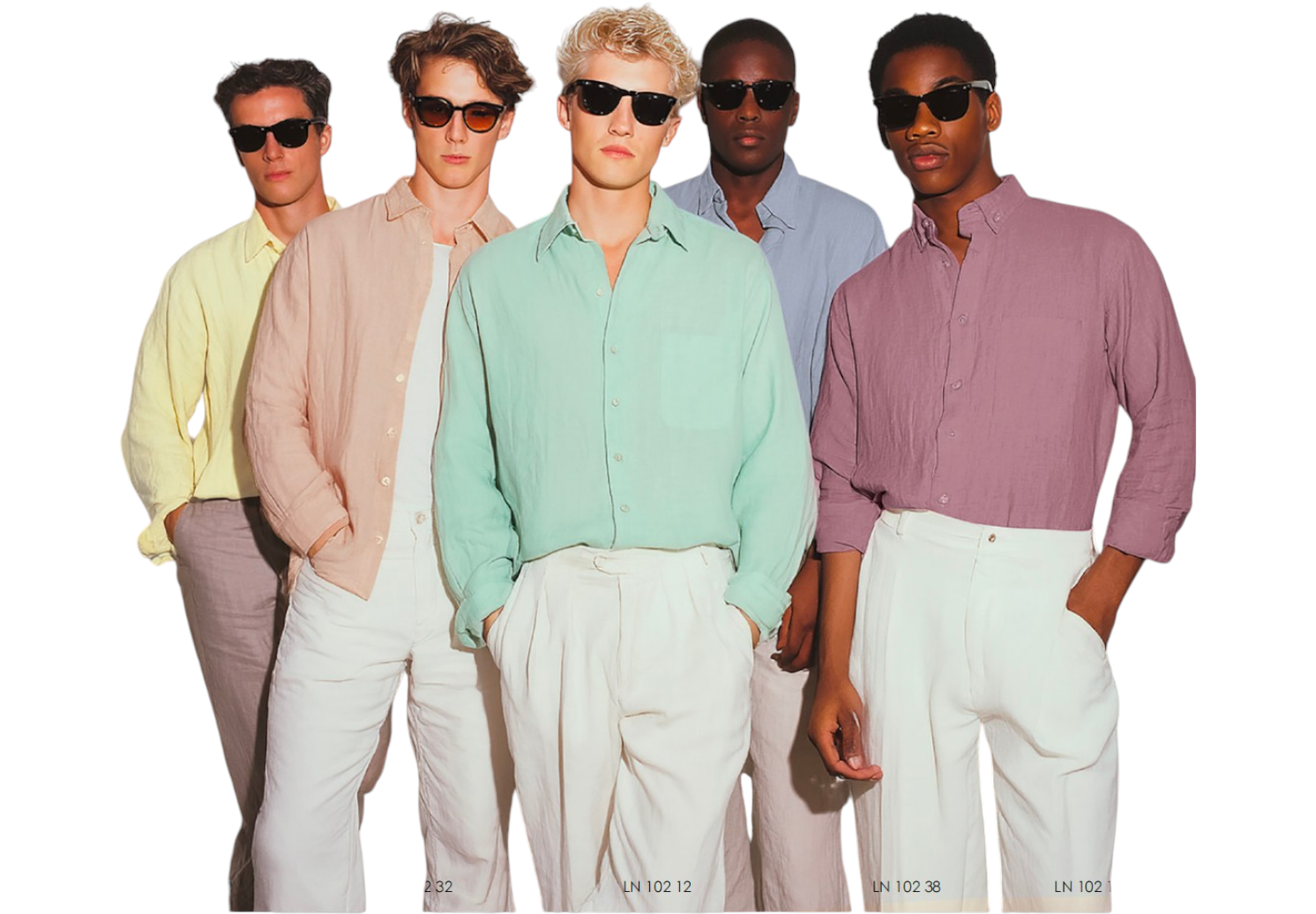 French Linen Shirting by Vercelli Italy