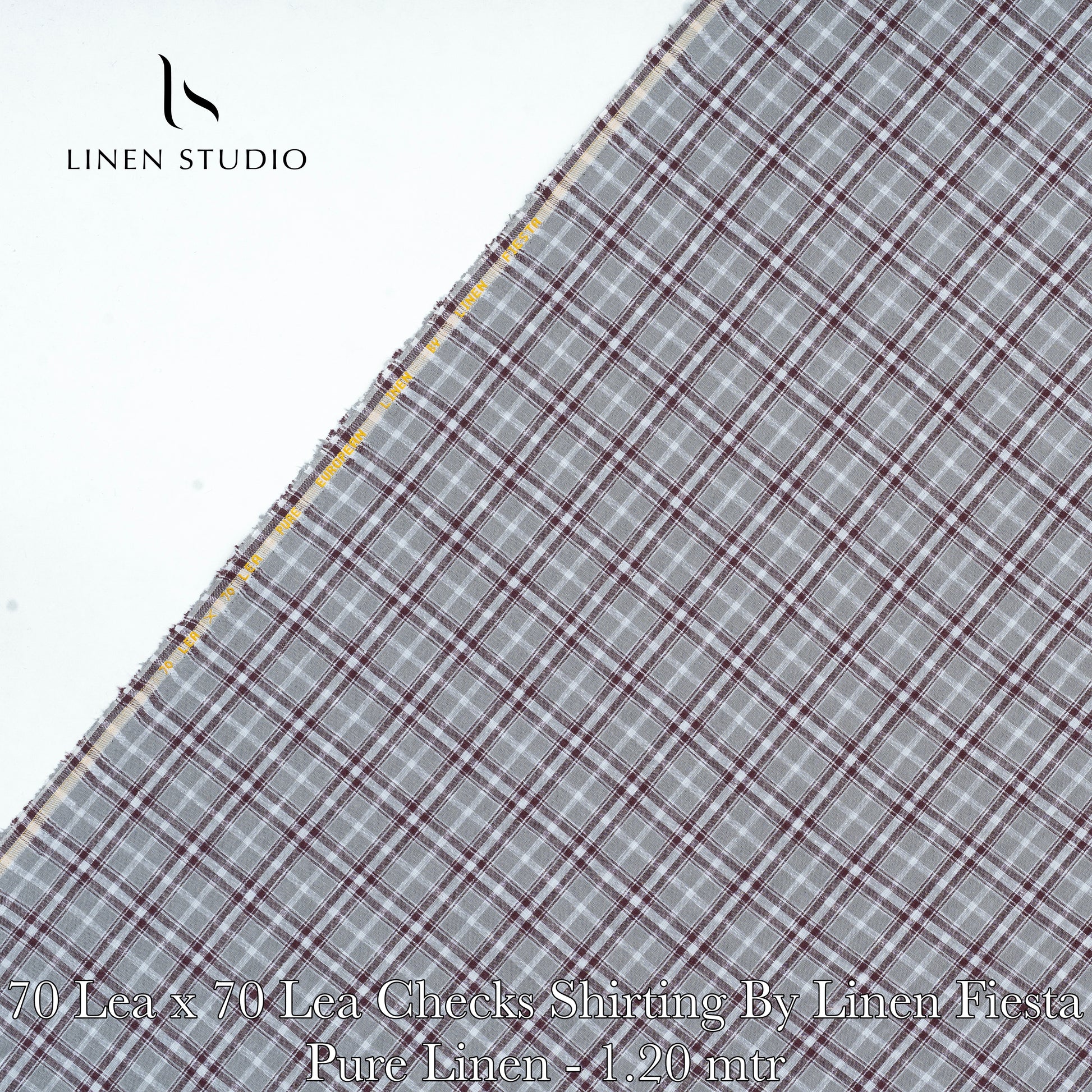 1.20 mtr Shirting Fabiric - END BIT (40%) - Linen Studio