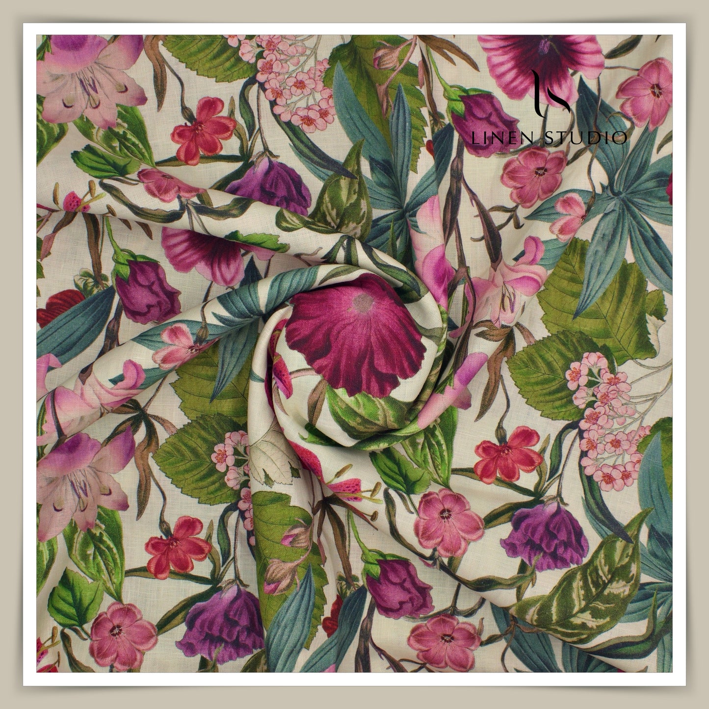 Linen Club 60 Lea Digital Printed Shirting W/O SEL - Udayana (30% SALE)