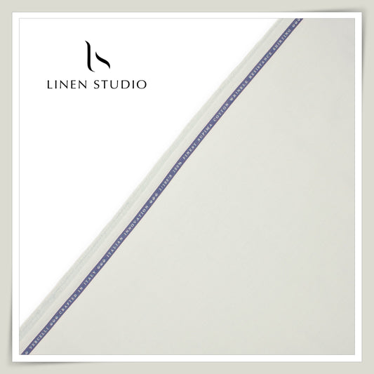 1.40 MTR SHIRTING - 2/100'S FINEST SUPIMA COTTON PLAIN BY VERCELLI EB 110 (FLAT RATE)