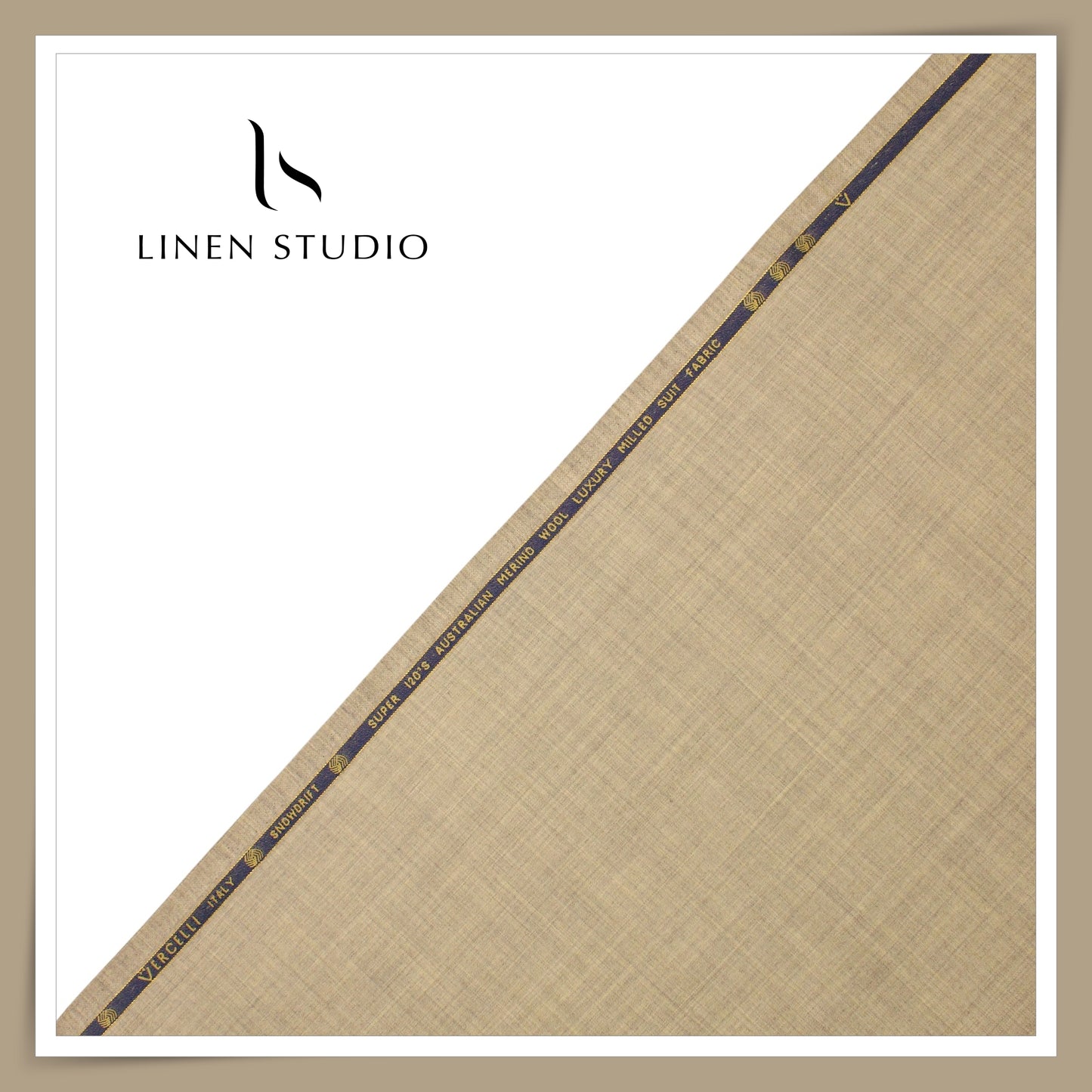 80 CM SUITING - SUPER 120'S AUSTRALIAN MERINO MILLED WOOL BY VERCELLI EB 107  (FLAT RATE)