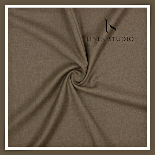 1.00 MTR SUITING - SNOWDRIFT 130'S AUSTRALIAN MERINO MILLED WOOL BY VERCELLI EB 107 (FLAT RATE)