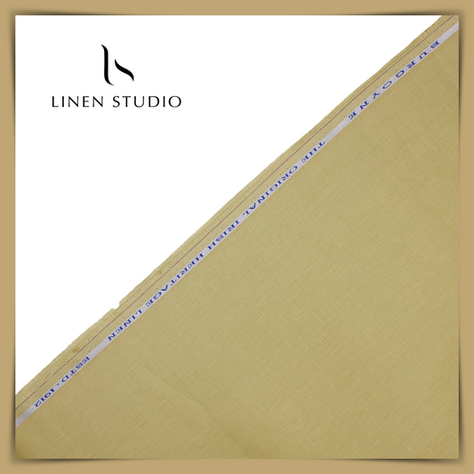 Burgoyne Single Tone Premium Suiting - Biscotti - Linen Studio