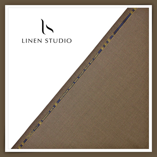1.00 MTR SUITING - SNOWDRIFT 130'S AUSTRALIAN MERINO MILLED WOOL BY VERCELLI EB 107 (FLAT RATE)