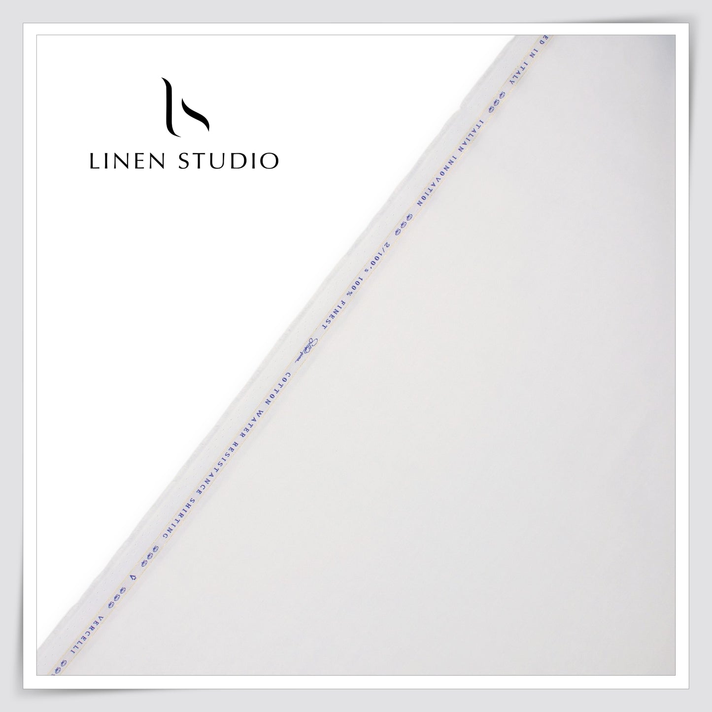1.10 MTR SHIRTING - VERCELLI 2/100'S WATER RESISTANT SUPIMA COTTON (FLAT RATE)