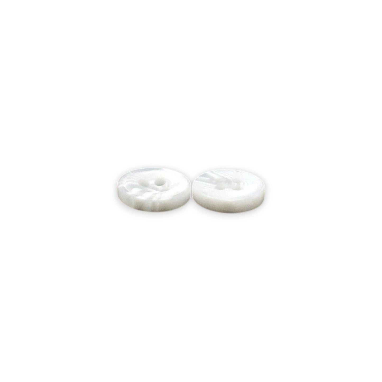 Round Rim 4 Hole White Dual Colour Fancy Shirt Buttons