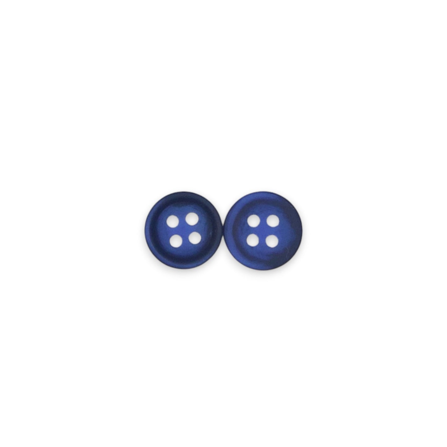 Round Rim 4 Hole Blue Dual Colour Fancy Shirt Buttons