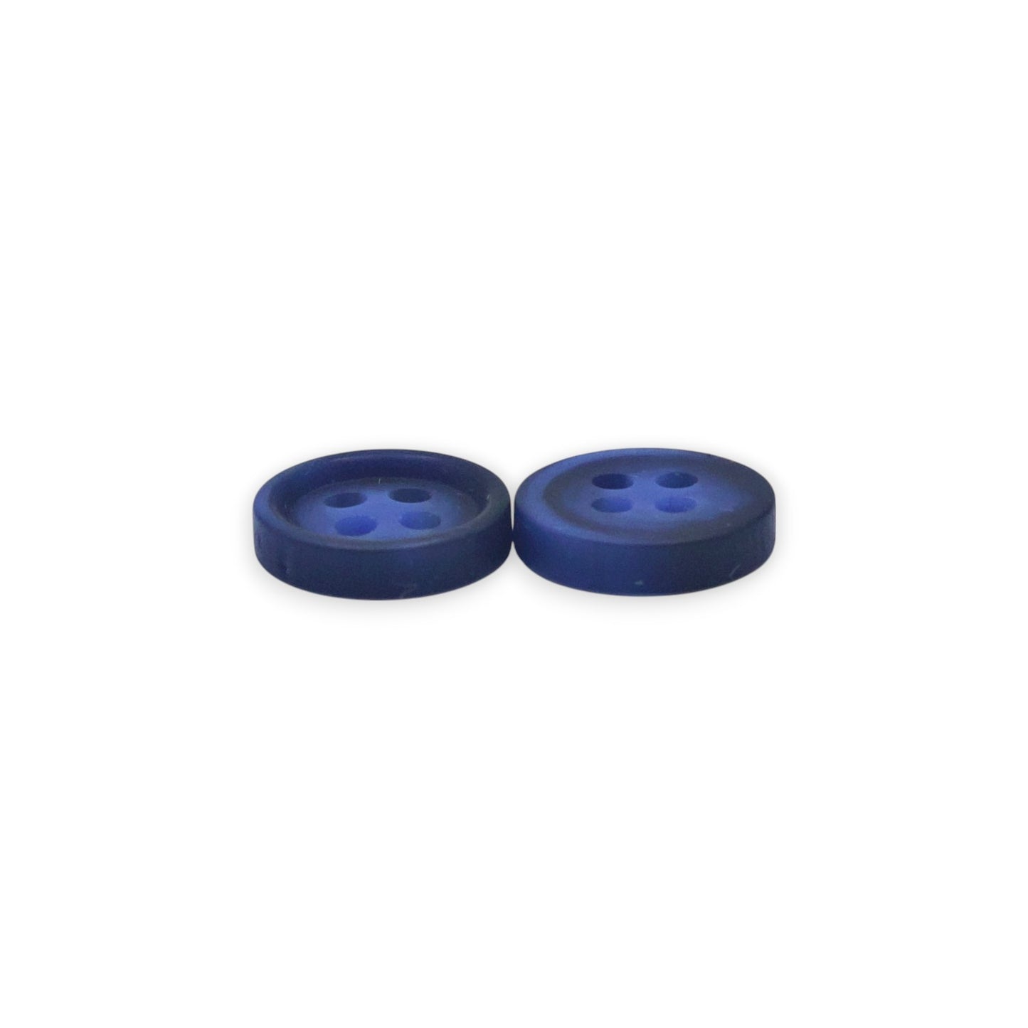 Round Rim 4 Hole Blue Dual Colour Fancy Shirt Buttons