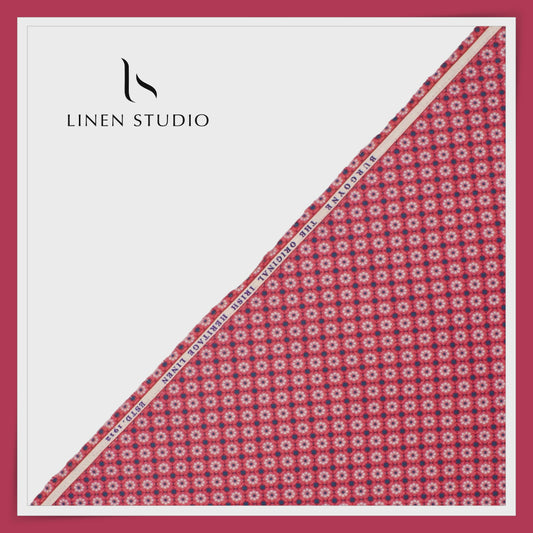 30 CMS SHIRTING - PURE LINEN DIGITAL PRINT SHIRTING BY BURGOYNE EB 101 (FLAT RATE)