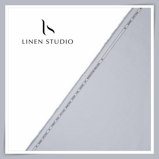 60 CMS SHIRTING - FINEST GIZA COTTON PLAIN BY BURGOYNE EB 101 (FLAT RATE)
