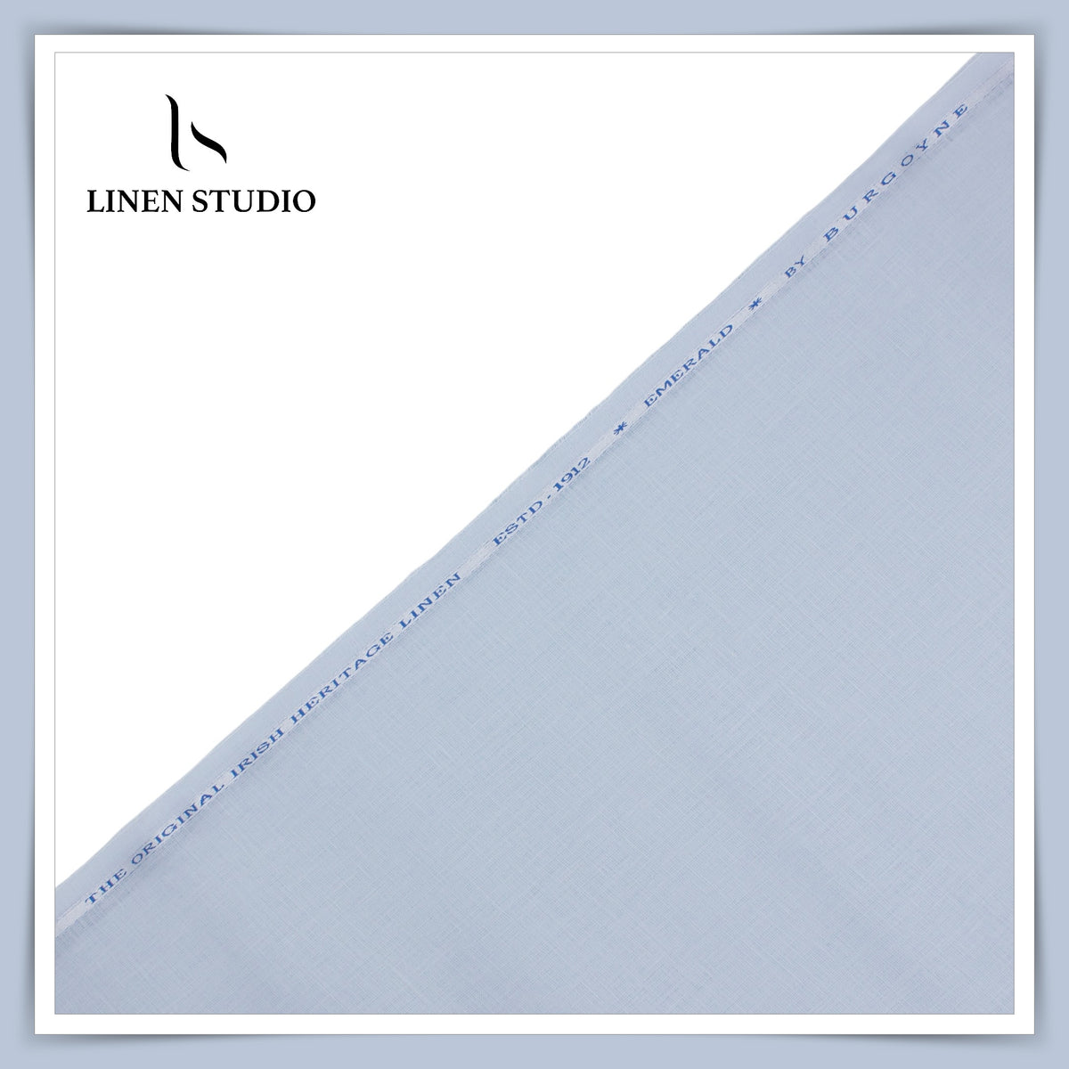 1.00 MTR SHIRTING - PURE LINEN 70 LEA PLAIN BY BURGOYNE EB 101 (FLAT RATE)