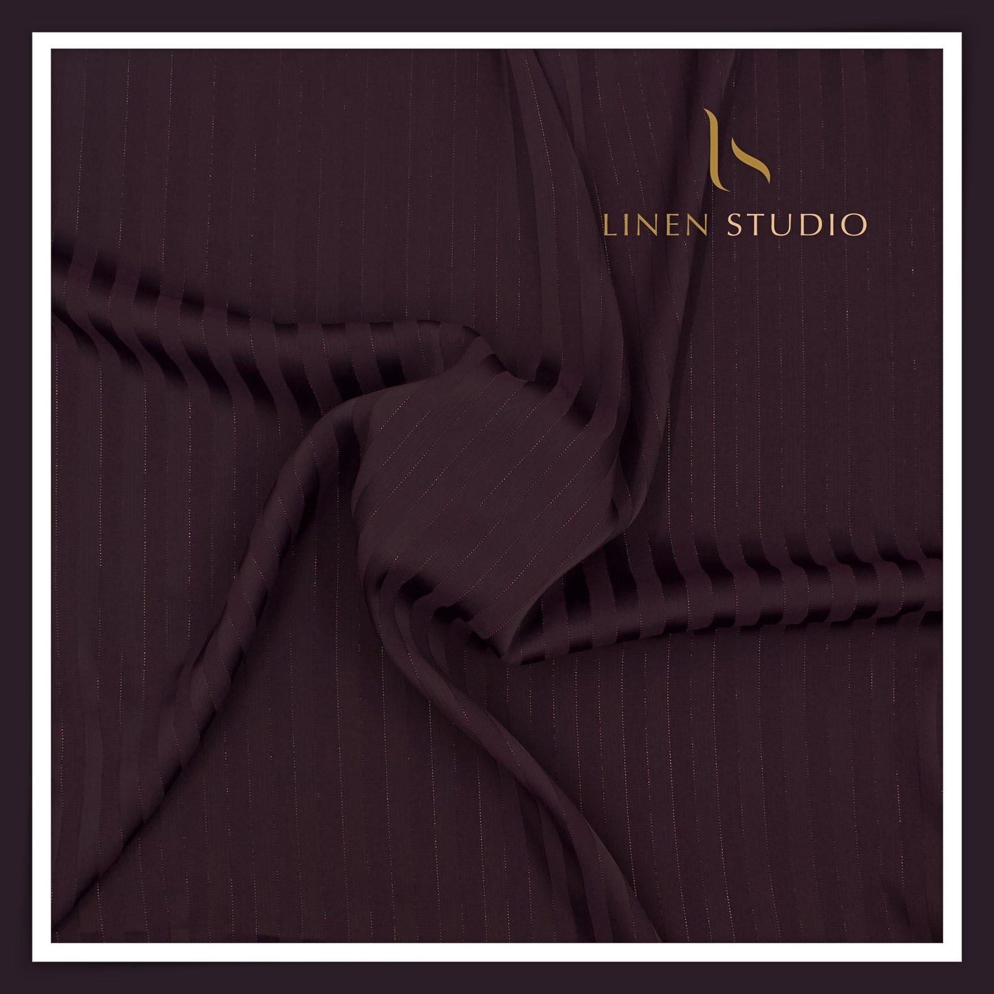 Wrinkle Free Lightweight Polynosic Shirting - Barossa Stripes with Mild Silver Zari (NEW)